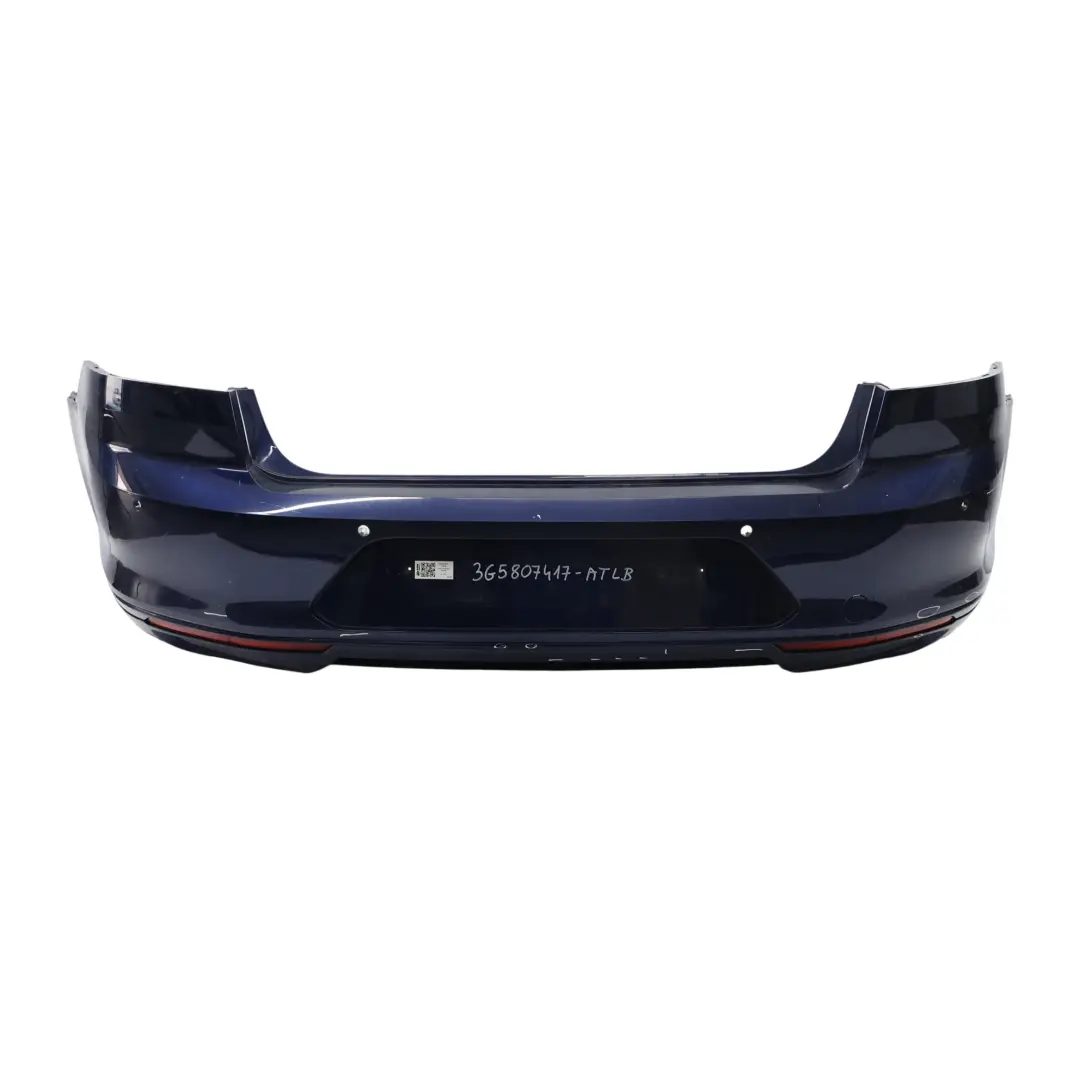 Bumper Trim Panel Atlantic Blue Metallic - C5B to VW Passat B8 Saloon Rear with Part number 3G5807417 VW Passat B8 Saloon Rear Bumper Trim Panel Atlantic Blue Metallic - C5B - SKU 3G5807417-ATLB - Part number 3G5807417