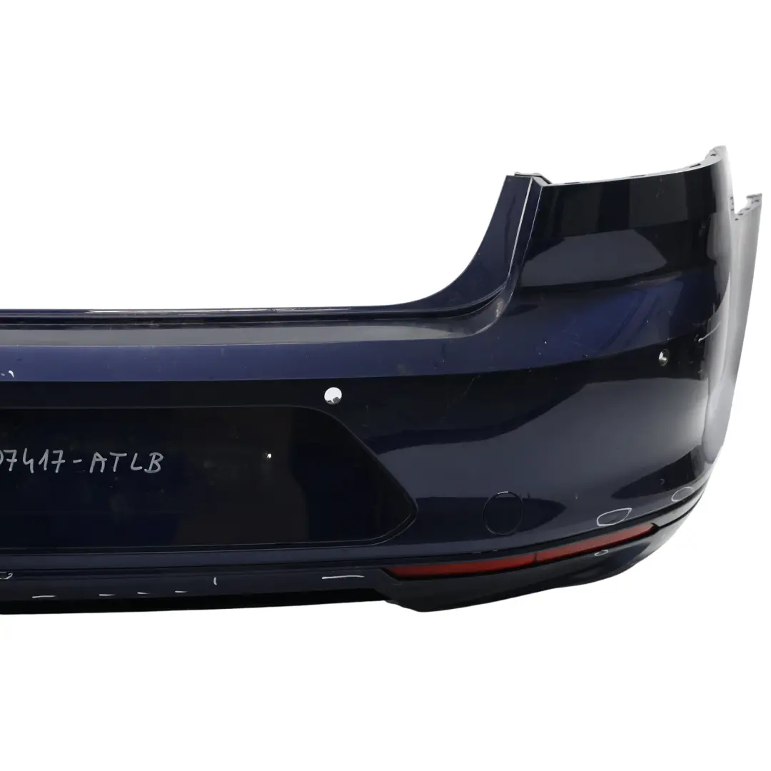 Bumper Trim Panel Atlantic Blue Metallic - C5B to VW Passat B8 Saloon Rear with Part number 3G5807417 VW Passat B8 Saloon Rear Bumper Trim Panel Atlantic Blue Metallic - C5B - SKU 3G5807417-ATLB - Part number 3G5807417