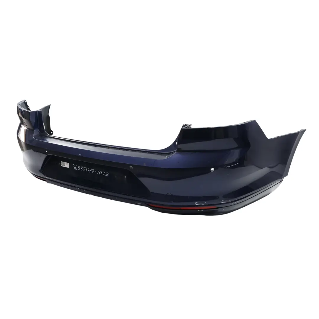 Bumper Trim Panel Atlantic Blue Metallic - C5B to VW Passat B8 Saloon Rear with Part number 3G5807417 VW Passat B8 Saloon Rear Bumper Trim Panel Atlantic Blue Metallic - C5B - SKU 3G5807417-ATLB - Part number 3G5807417