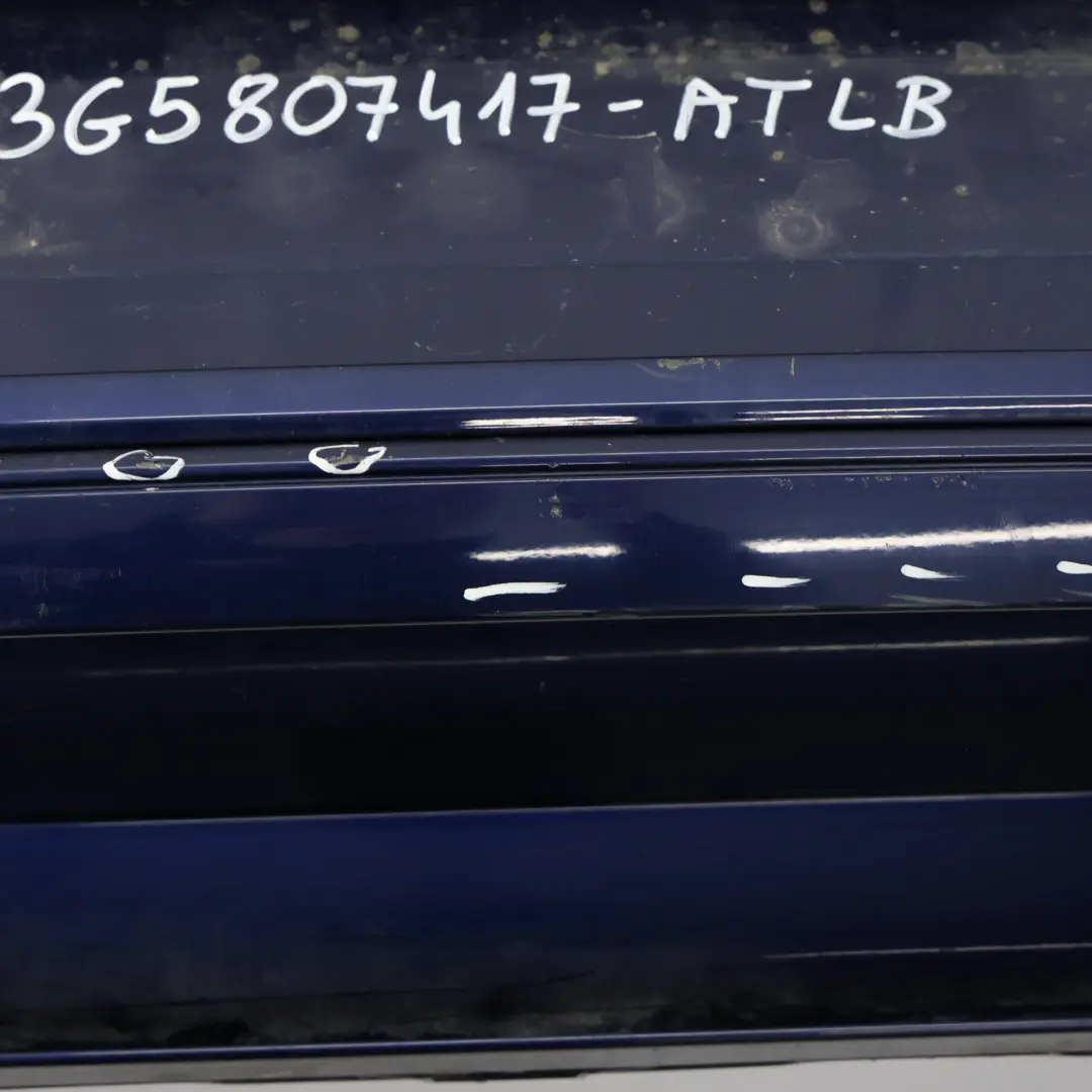 VW Passat B8 Saloon Rear Bumper Trim Panel Atlantic Blue Metallic - C5B - SKU 3G5807417-ATLB - Part number 3G5807417