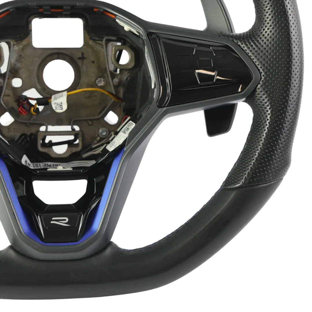 MK8 R Steering Wheel Leather Flat Bottom Paddle Shift to Volkswagen Golf with Part number 3G8419089B Volkswagen Golf MK8 R Steering Wheel Leather Flat Bottom Paddle Shift - SKU 3G8419089B - Part number 3G8419089B