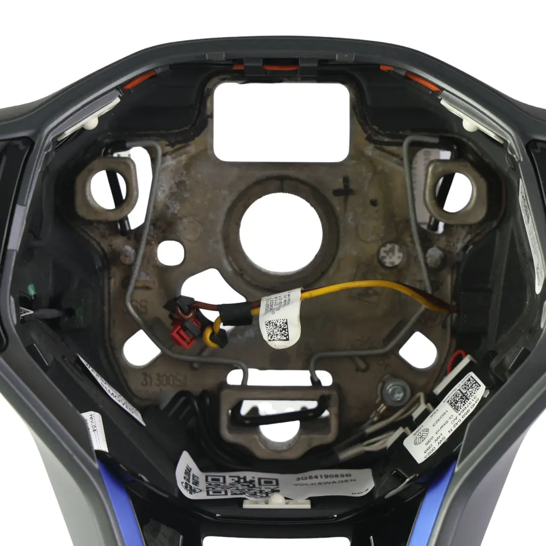 MK8 R Volante Cuero Fondo Plano Levas Cambio para Volkswagen Golf con número de pieza 3G8419089B Volkswagen Golf MK8 R Volante Cuero Fondo Plano Levas Cambio - SKU 3G8419089B - Número de pieza 3G8419089B