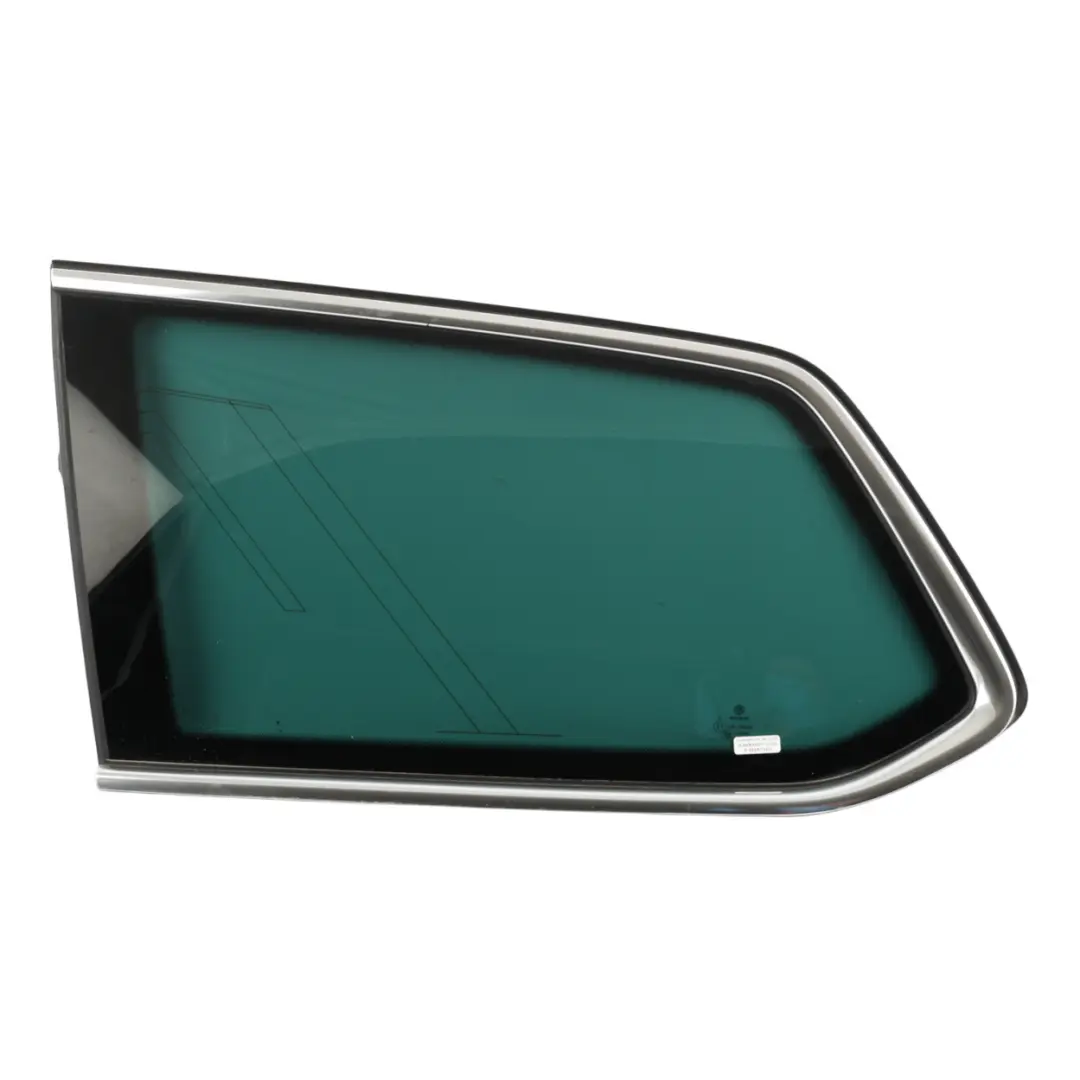 Quarter Side Glass Rear Left N/S to Volkswagen Passat B8 Estate with Part number 3G9845297CJ Volkswagen Passat B8 Estate Quarter Side Glass Rear Left N/S - SKU 3G9845297CJ - Part number 3G9845297CJ