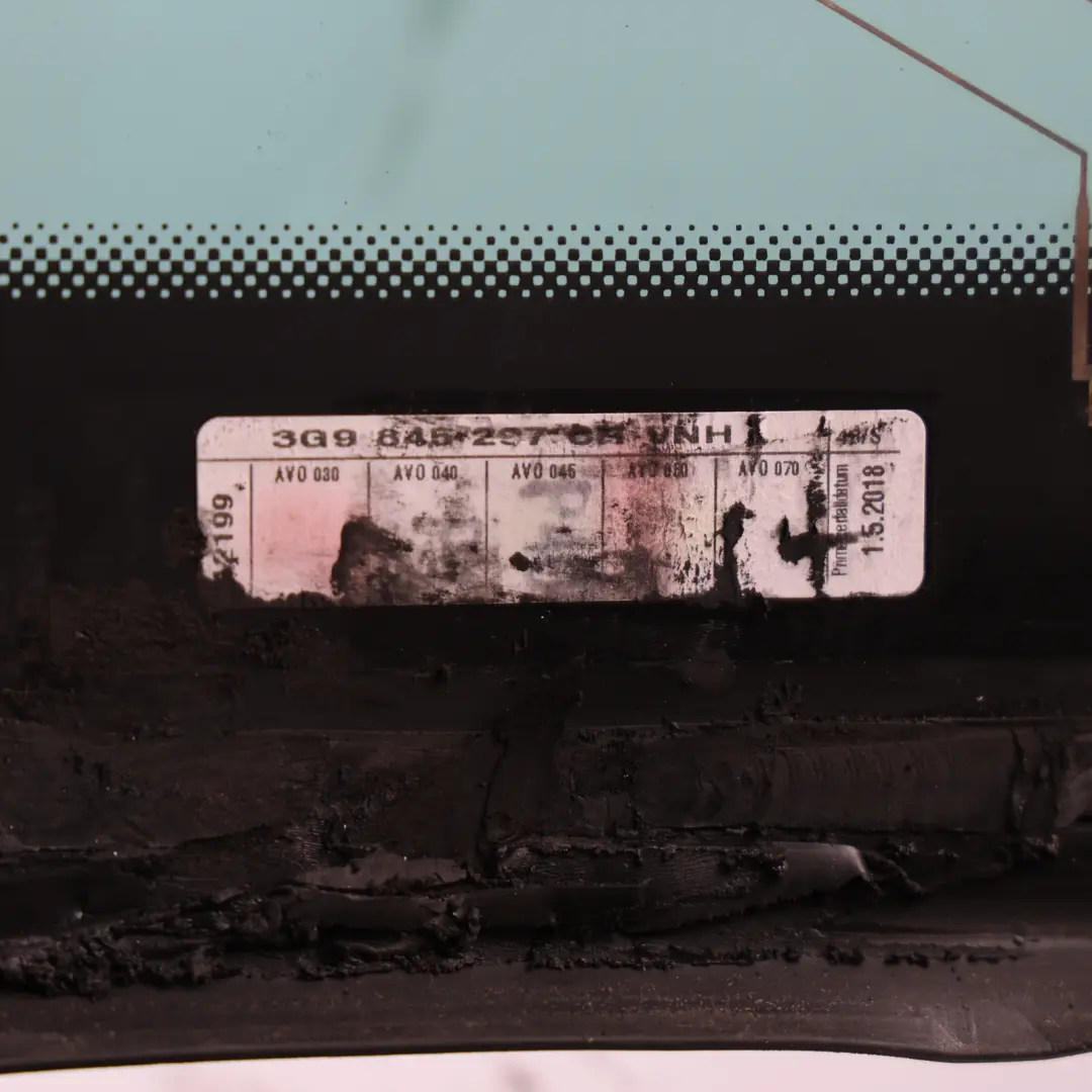 Volkswagen Passat B8 Estate Quarter Side Glass Rear Left N/S - SKU 3G9845297CJ - Part number 3G9845297CJ