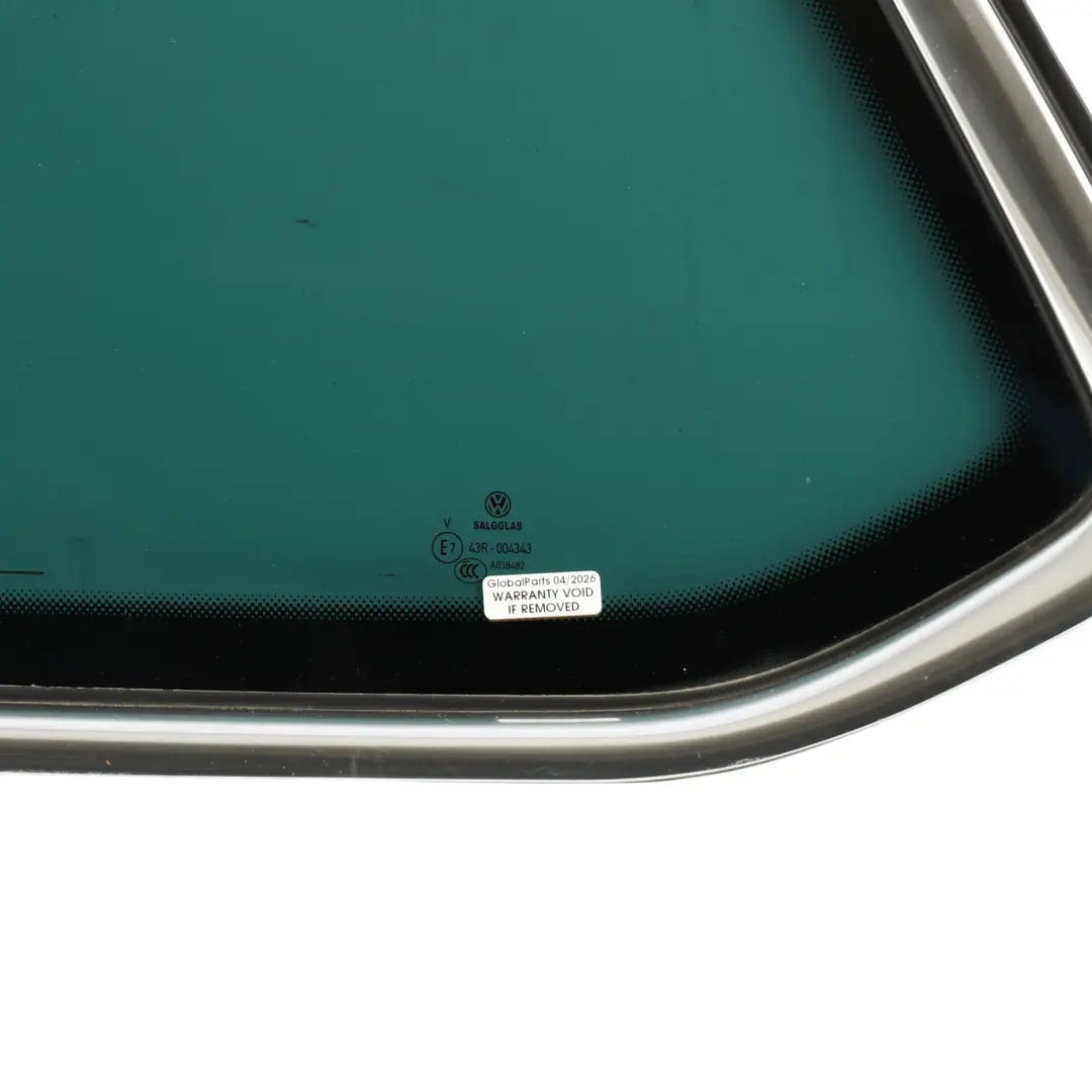 Quarter Side Glass Rear Left N/S to Volkswagen Passat B8 Estate with Part number 3G9845297CJ Volkswagen Passat B8 Estate Quarter Side Glass Rear Left N/S - SKU 3G9845297CJ - Part number 3G9845297CJ