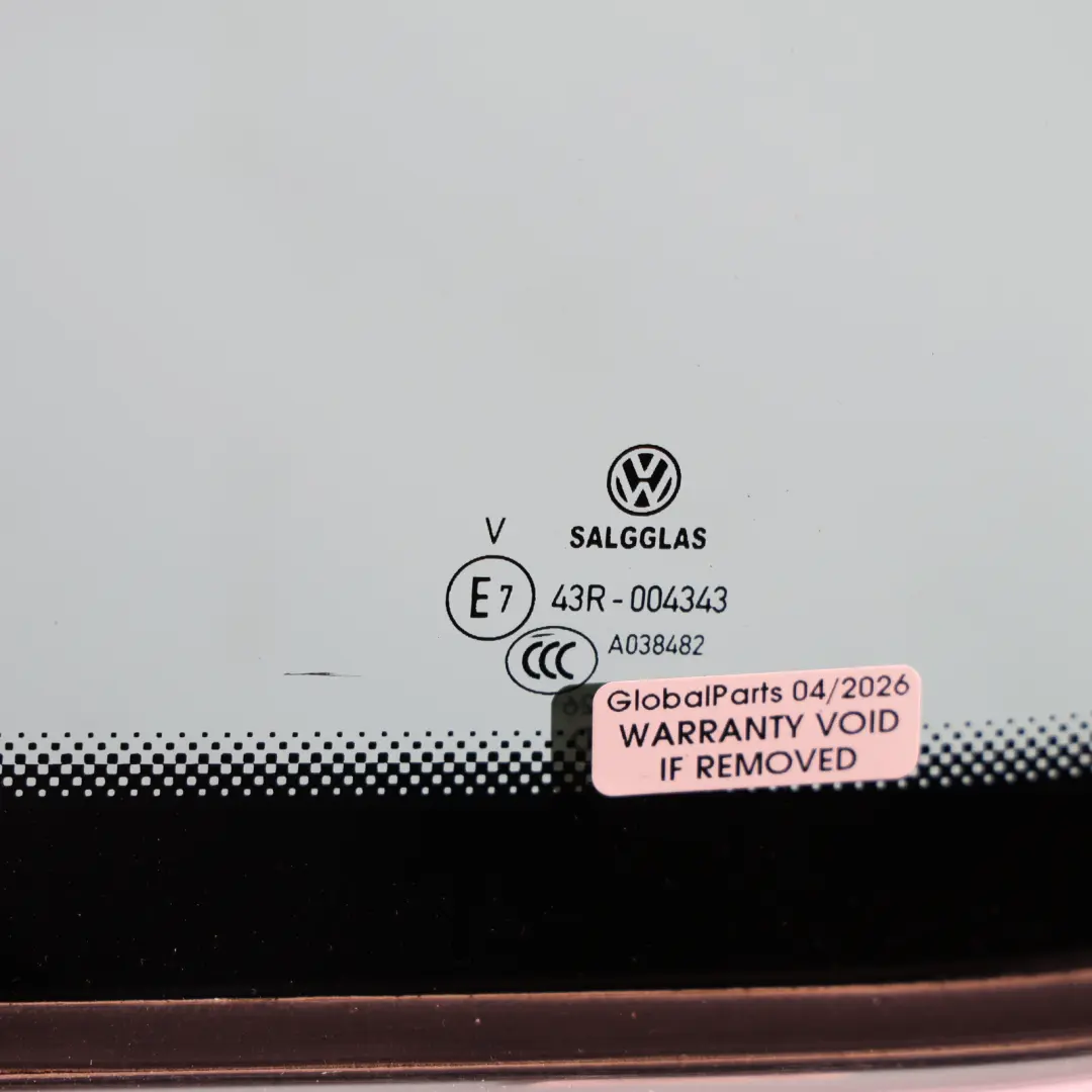 Quarter Side Glass Rear Left N/S to Volkswagen Passat B8 Estate with Part number 3G9845297CJ Volkswagen Passat B8 Estate Quarter Side Glass Rear Left N/S - SKU 3G9845297CJ - Part number 3G9845297CJ