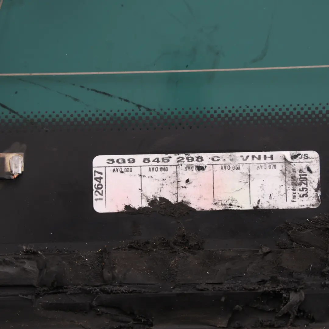 Volkswagen Passat B8 Estate Quarter Side Glass Rear Right O/S - SKU 3G9845298CJ - Part number 3G9845298CJ