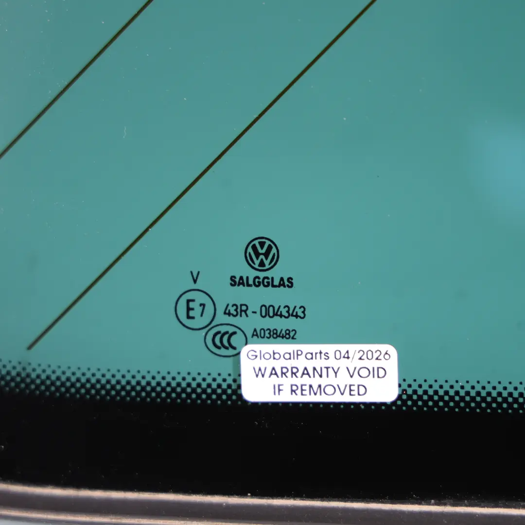 Quarter Side Glass Rear Right O/S to Volkswagen Passat B8 Estate with Part number 3G9845298CJ Volkswagen Passat B8 Estate Quarter Side Glass Rear Right O/S - SKU 3G9845298CJ - Part number 3G9845298CJ