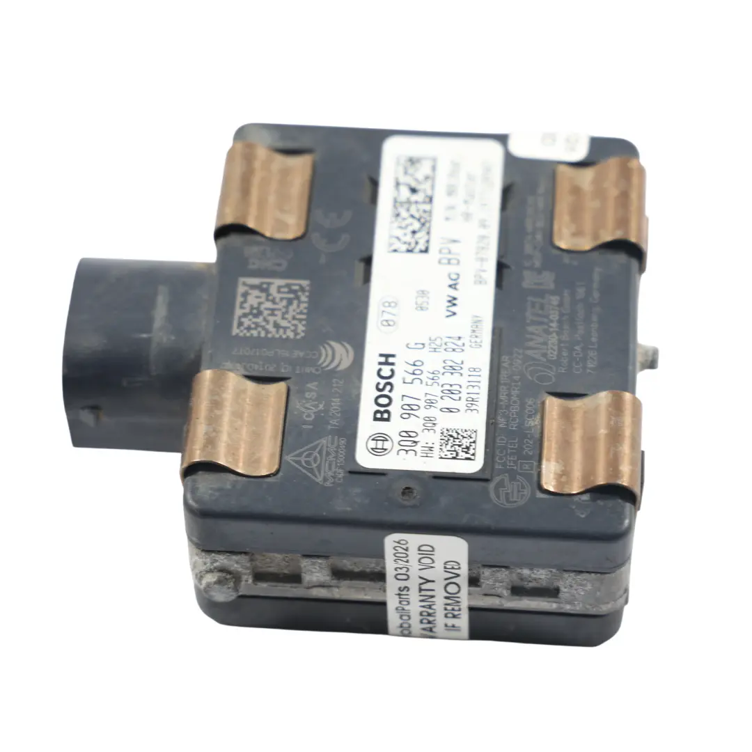 Audi Q3 F3 Sensore Radar Posteriore Angolo Cieco Destro - SKU 3Q0907566G - Numero di parte 3Q0907566G