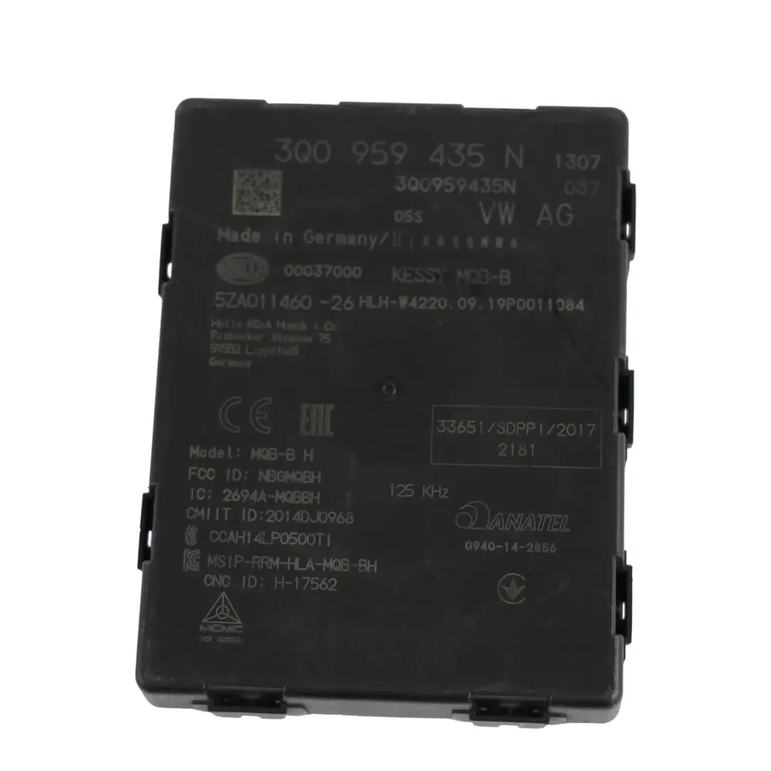 Moduł Sterownik Kessy Keyless ECU do Audi Q3 F3 VW Golf Mk7 o numerze 3Q0959435N Audi Q3 F3 VW Golf Mk7 Moduł Sterownik Kessy Keyless ECU - SKU 3Q0959435N - Numer Części 3Q0959435N