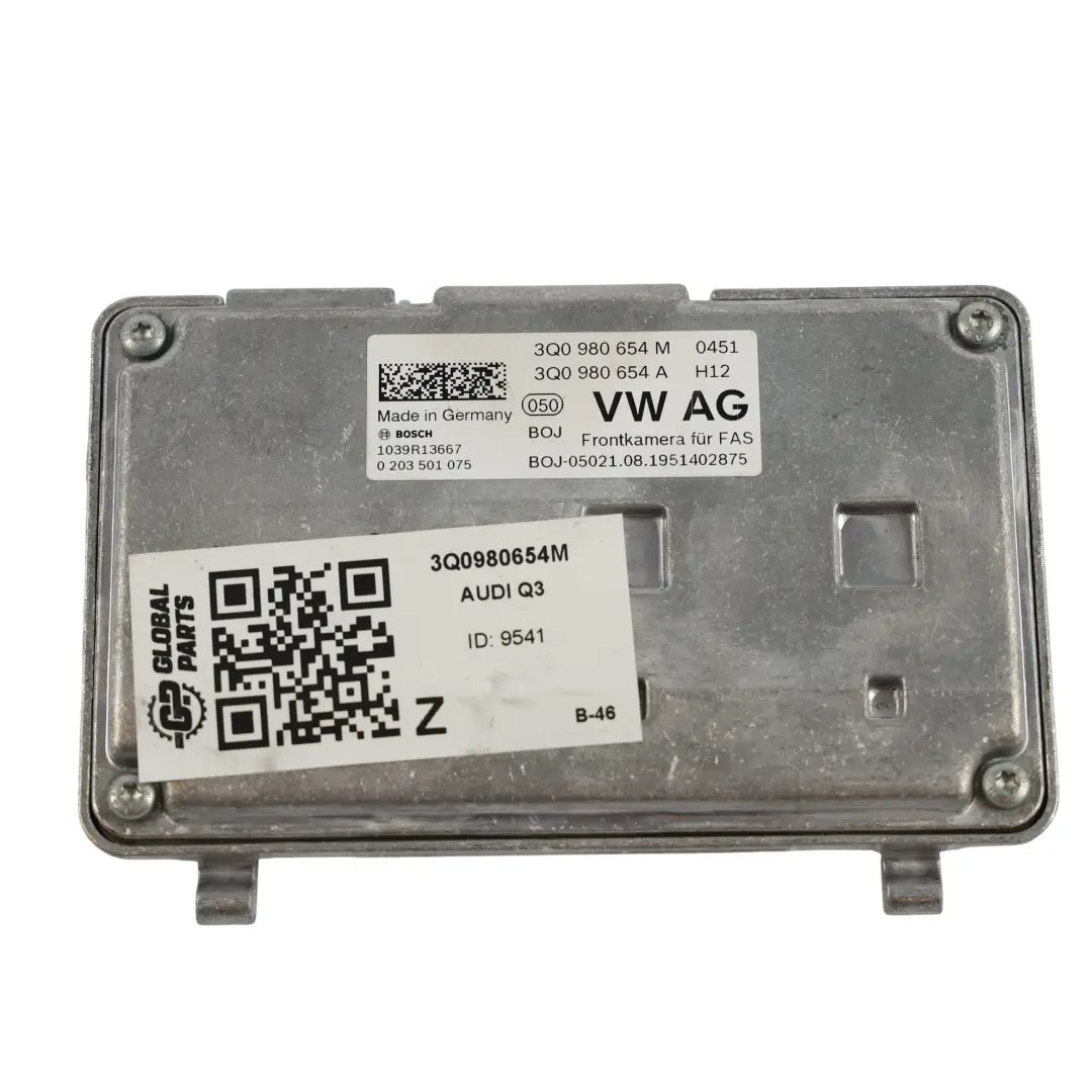 Windschutzscheibe Vorne Kamera Fahrassistenz Einheit für Audi Q3 F3 mit Teilenummer 3Q0980654M Audi Q3 F3 Windschutzscheibe Vorne Kamera Fahrassistenz Einheit - SKU 3Q0980654M - Teilenummer 3Q0980654M