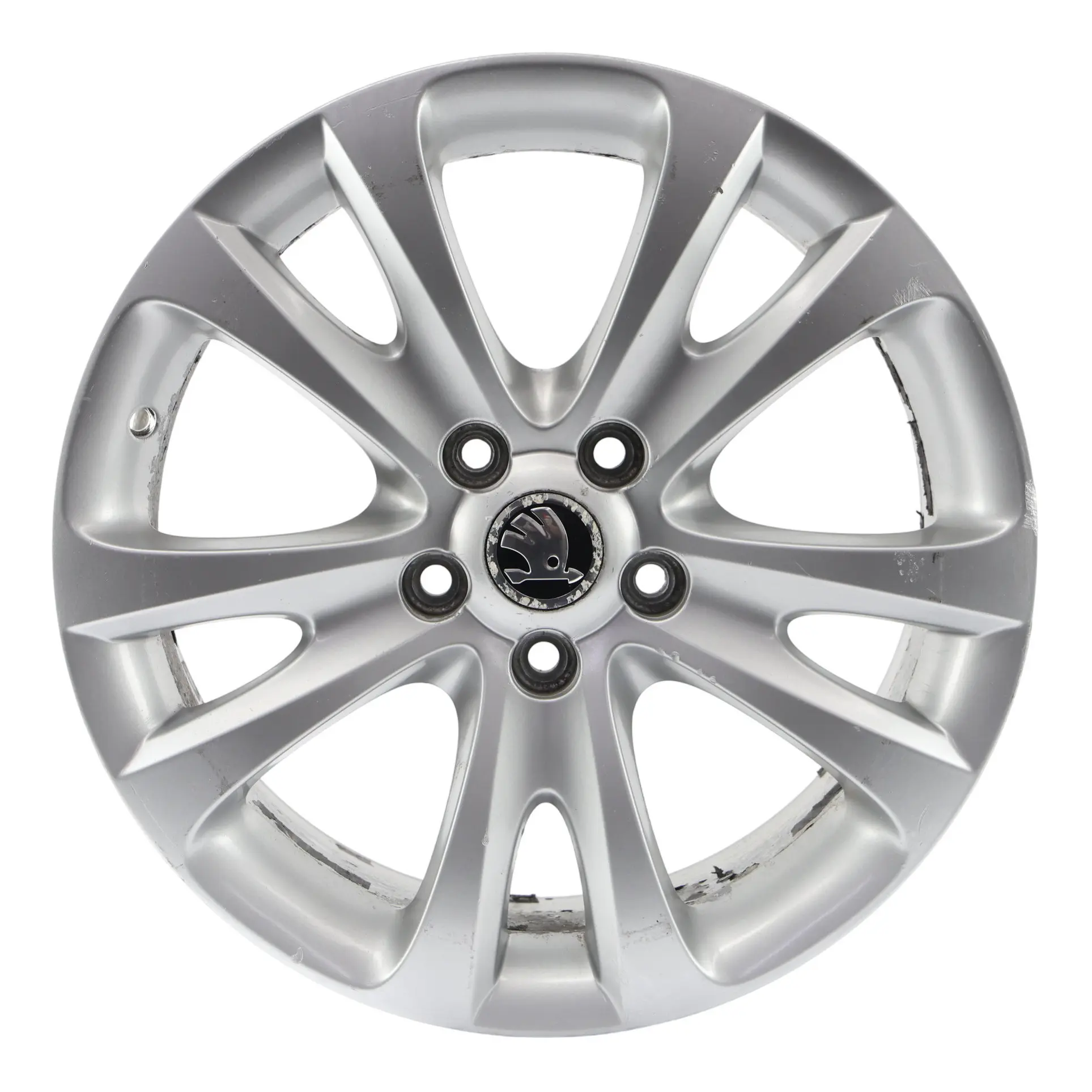Skoda Superb Mk2 Wheel Rim Alloy Silver 17" 7,5J ET:49 5 Double Spoke 3T0601025D