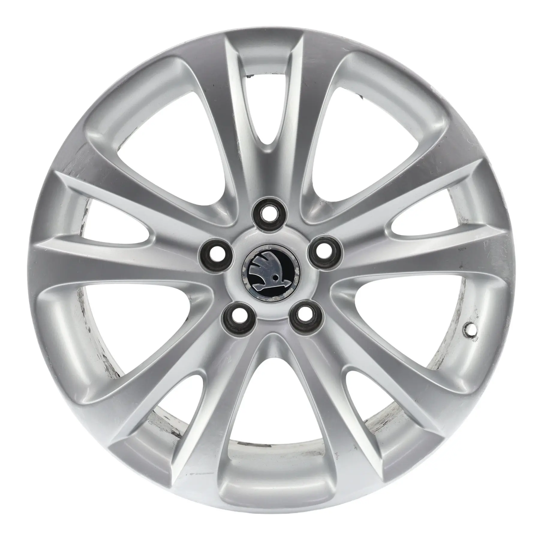 Skoda Superb Mk2 Wheel Rim Alloy Silver 17" 7,5J ET:49 5 Double Spoke 3T0601025D