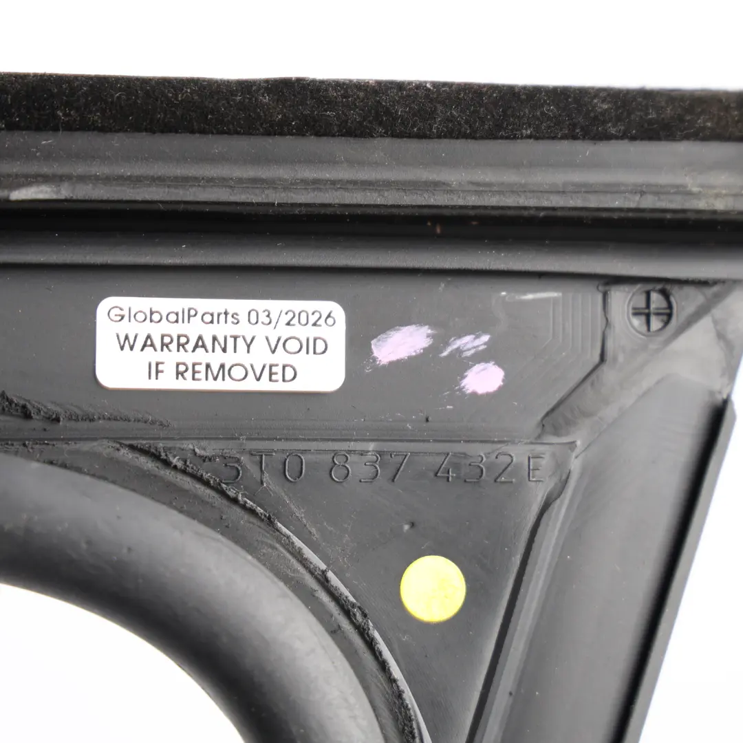 Mk2 B6 Front Door Window Seal Trim Cover Outer Right O/S to Skoda Superb with Part number 3T0837432E Skoda Superb Mk2 B6 Front Door Window Seal Trim Cover Outer Right O/S - SKU 3T0837432E - Part number 3T0837432E