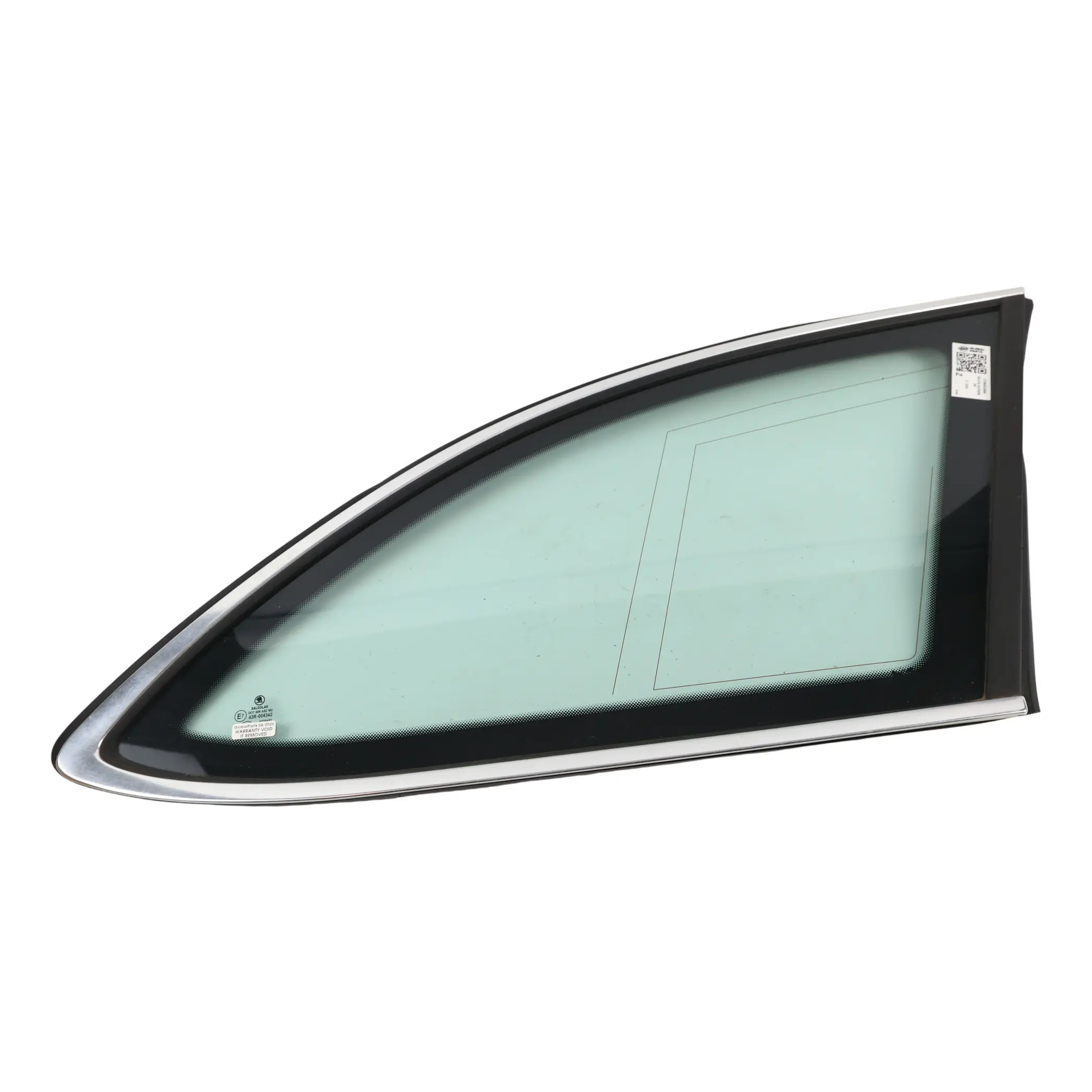 Skoda Superb B6 3T Side Window Glass Rear Right O/S Green 3T9845298K