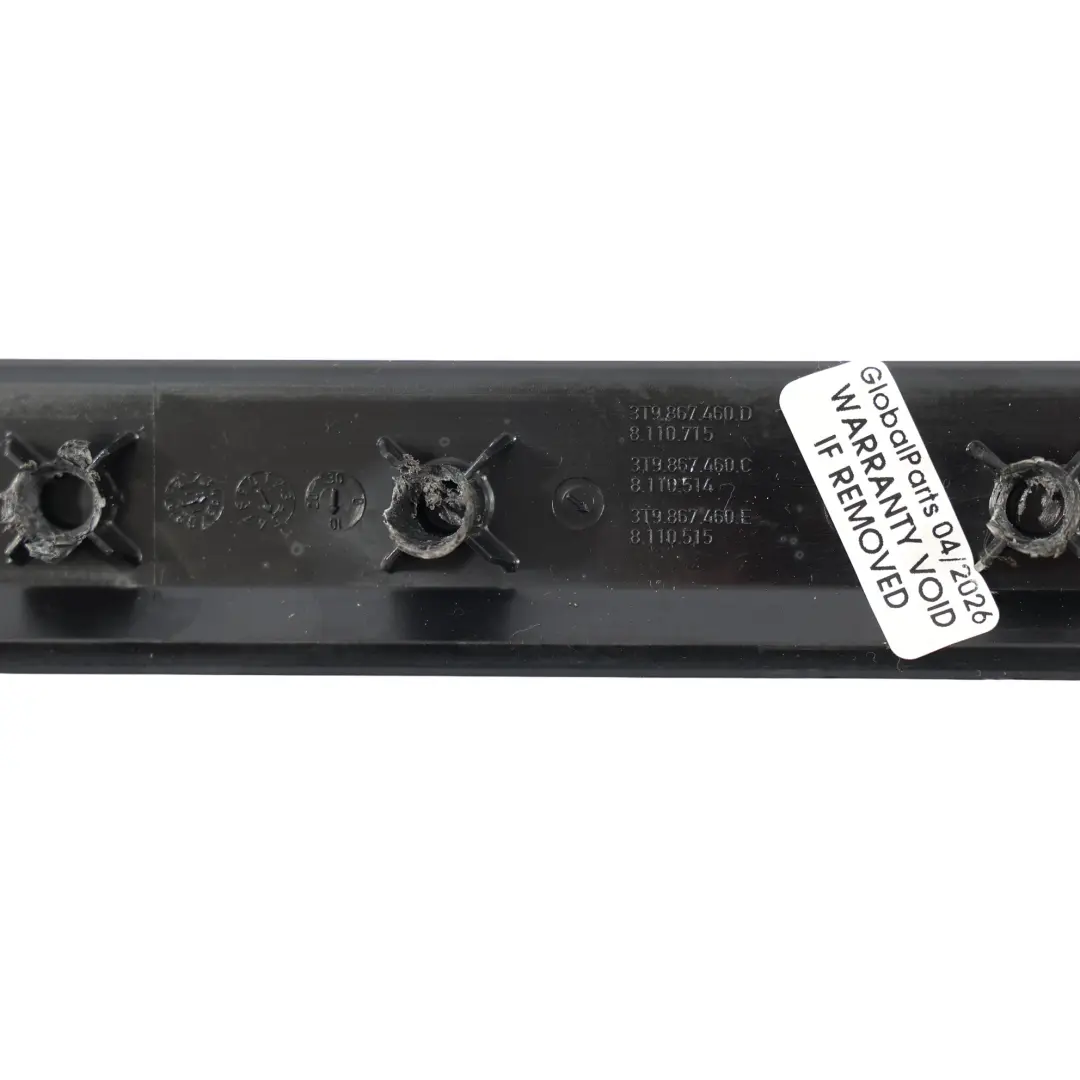 3T Osłona Panel Listwa Drzwi do Skoda Superb B6 o numerze 3T9867460E Skoda Superb B6 3T Osłona Panel Listwa Drzwi - SKU 3T9867460E - Numer Części 3T9867460E