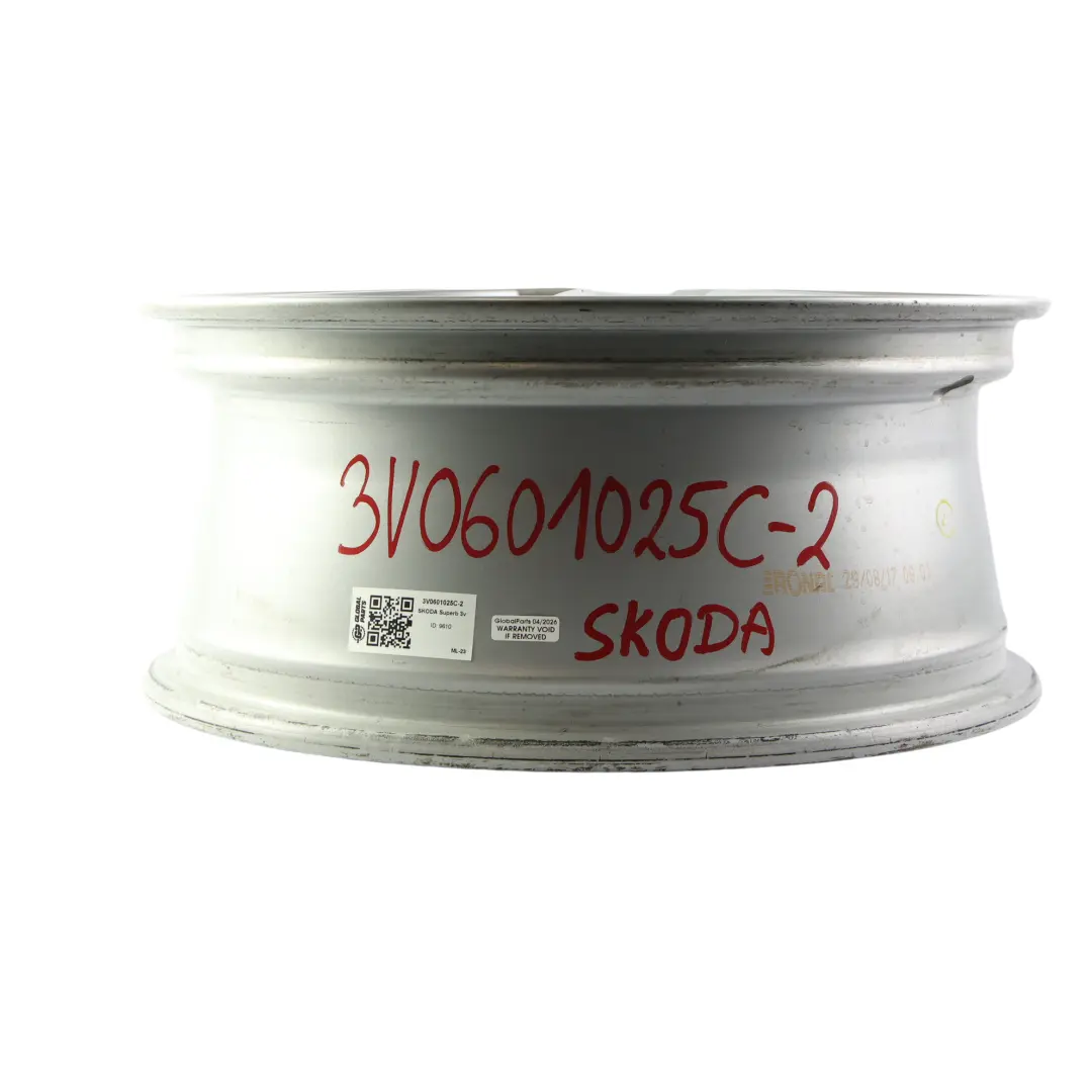 Skoda Superb MK3 Felge Alu Silber 17" 7J ET:40 - SKU 3V0601025C-2 - Teilenummer 3V0601025C