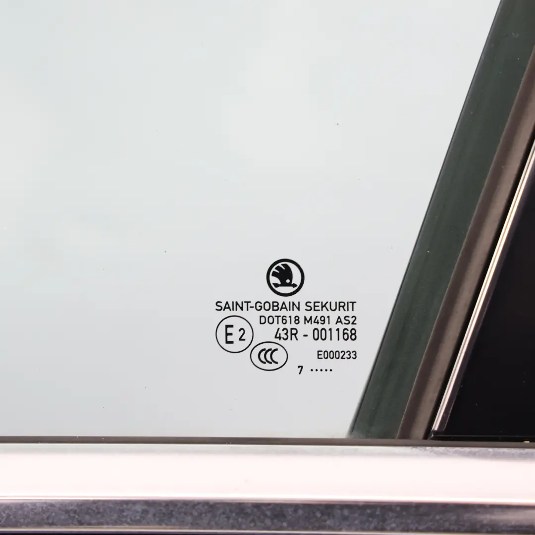 Skoda Superb Mk3 Door Front Left N/S Covering Panel Pacific Blue - F5A - SKU 3V0831055B-PAB - Part number 3V0831055B