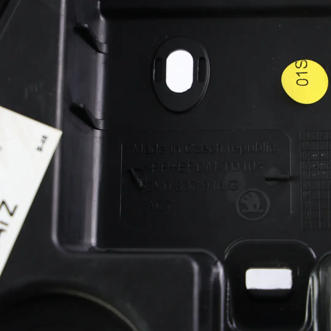 Skoda Superb Mk3 Front Door Inner Cover Trim Panel Right O/S - SKU 3V0837916G - Part number 3V0837916G