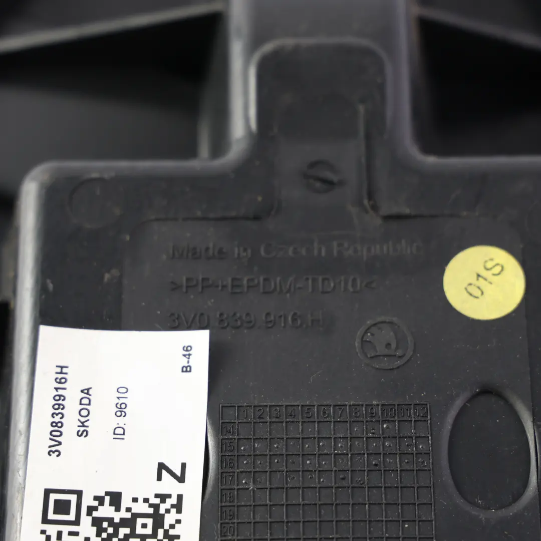 Skoda Superb Mk3 Rear Door Inner Trim Cover Panel Insert Right O/S - SKU 3V0839916H - Part number 3V0839916H