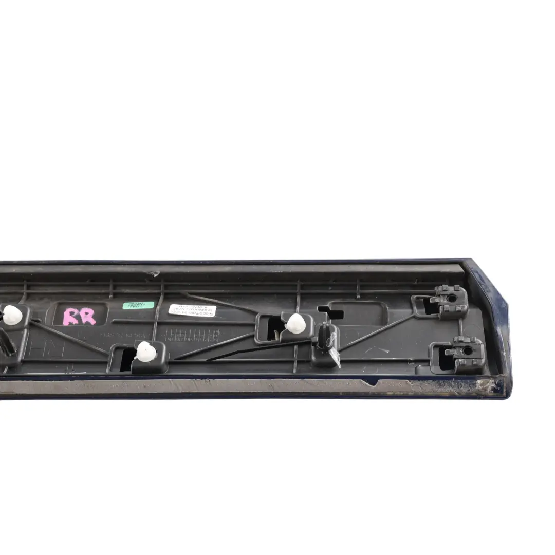 Skoda Superb Mk3 Door Moulding Strip Rear Right O/S Pacific Blue F5A - SKU 3V0854950E-PAB - Part number 3V0854950E