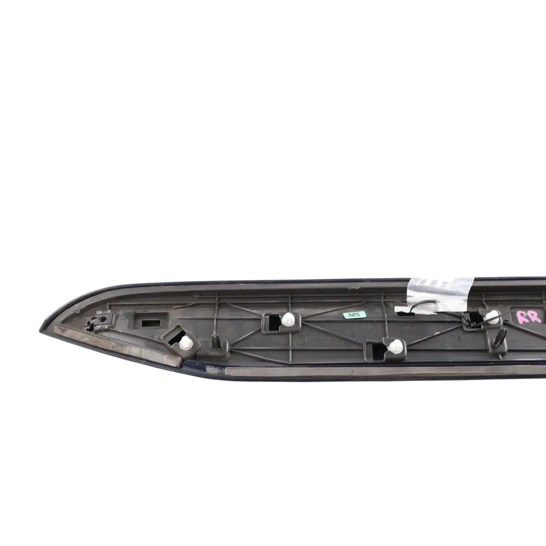Mk3 Door Moulding Strip Rear Right O/S Pacific Blue F5A to Skoda Superb with Part number 3V0854950E Skoda Superb Mk3 Door Moulding Strip Rear Right O/S Pacific Blue F5A - SKU 3V0854950E-PAB - Part number 3V0854950E