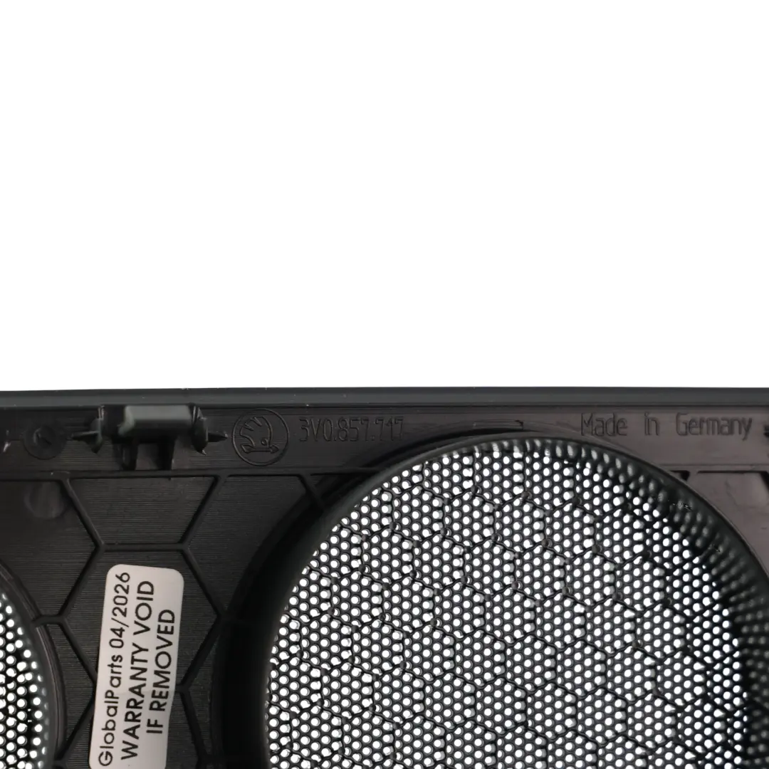 Skoda Superb MK3 Rejilla Panel Altavoz Salpicadero - SKU 3V0857717 - Número de pieza 3V0857717