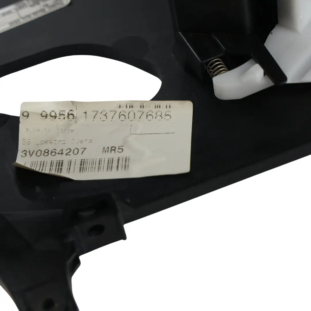 Skoda Superb MK3 3V Console Centrale Bracciolo Pelle Nero - SKU 3V0864207 - Numero di parte 3V0864207