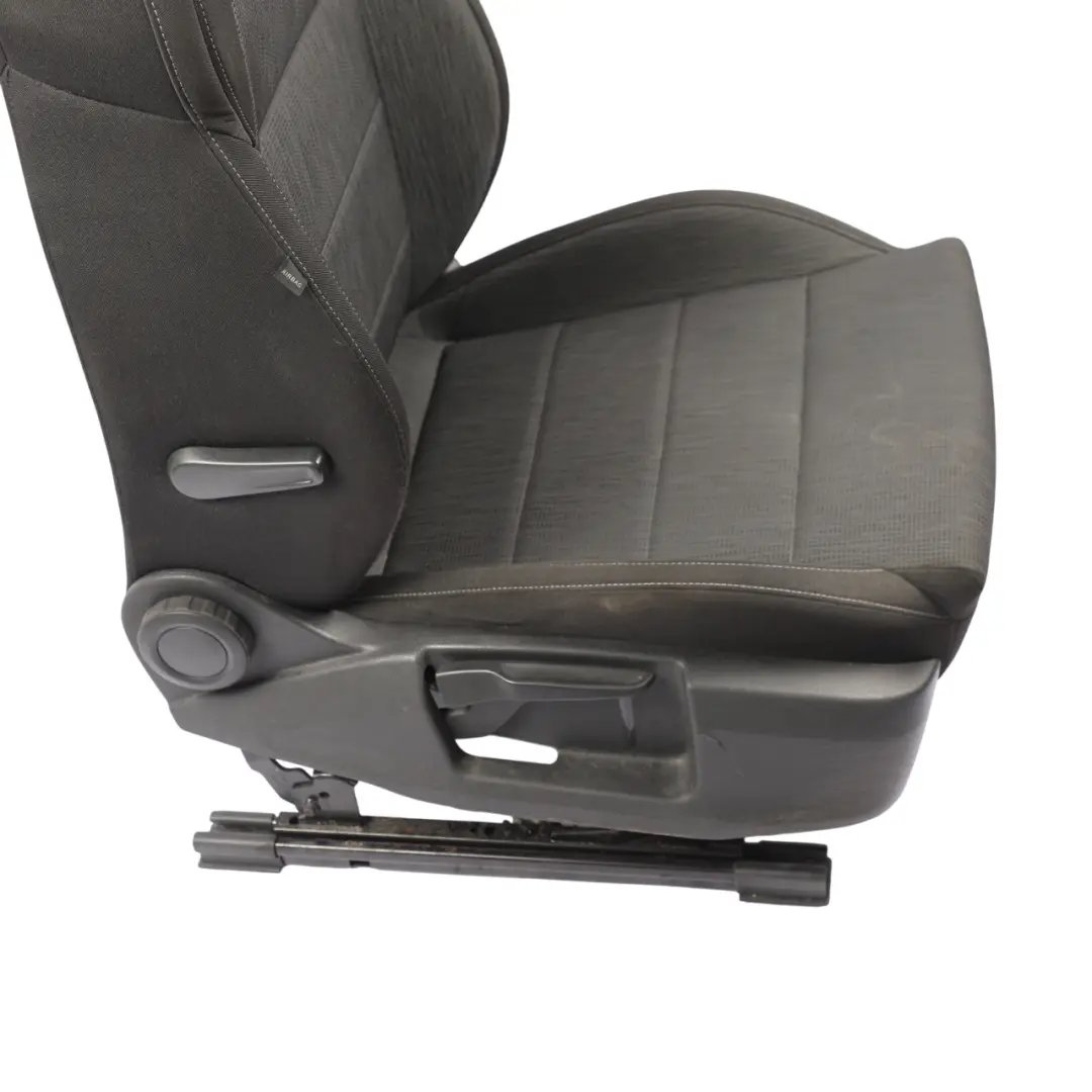 Skoda Superb Mk3 Seat Front Right O/S Interior Cloth Fabric Black - SKU 3V0881806JN-1 - Part number 3V0881806JN