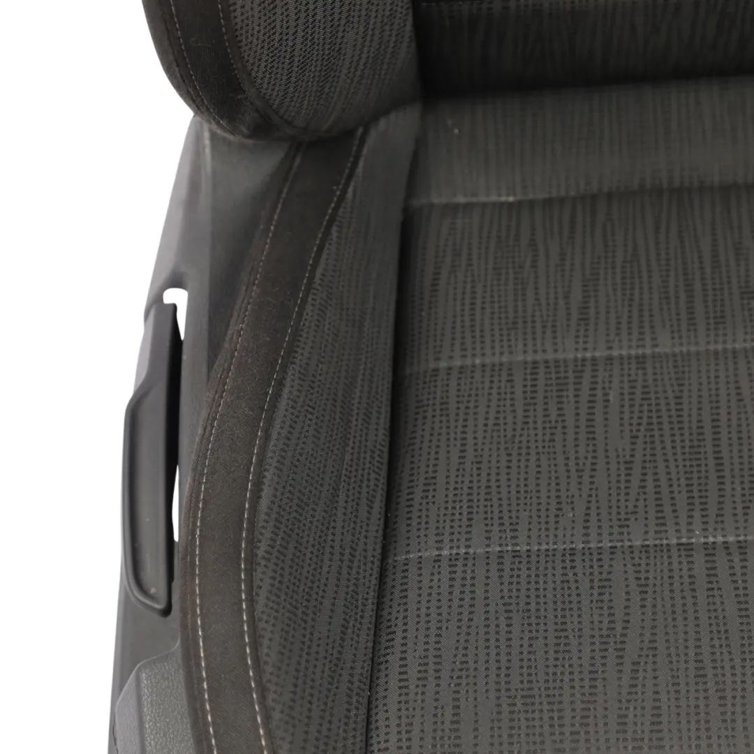 Skoda Superb Mk3 Seat Front Right O/S Interior Cloth Fabric Black - SKU 3V0881806JN-1 - Part number 3V0881806JN
