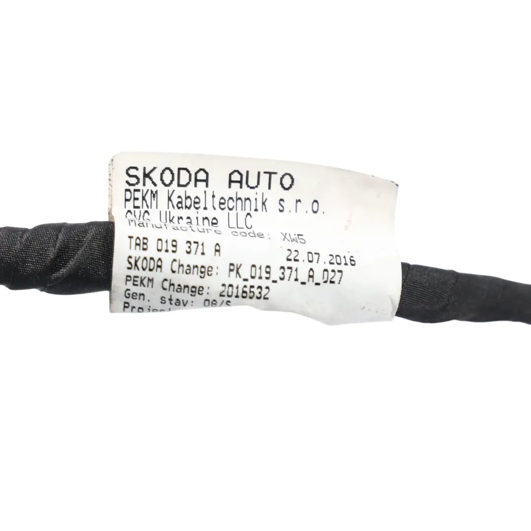 Skoda Superb 3V Faisceau Câbles Porte Arrière Droite - SKU 3V0971694AA - Numéro de pièce 3V0971694AA