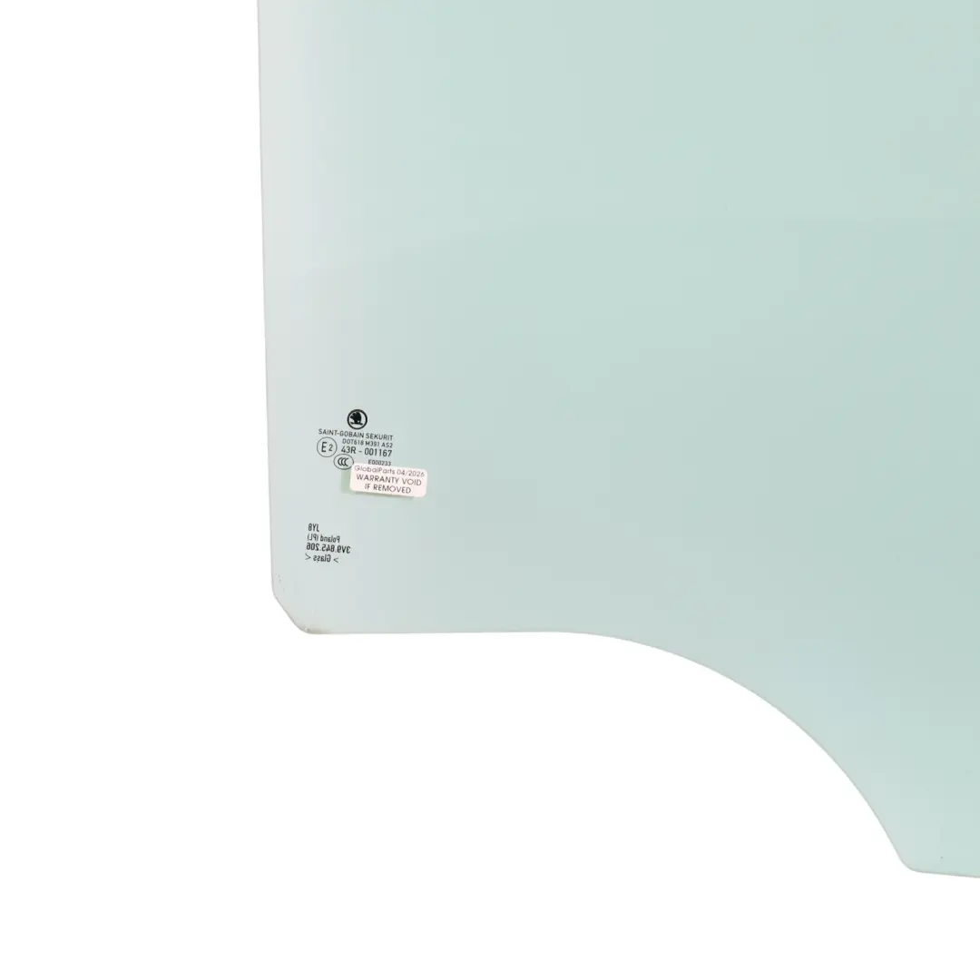 3V Estate Door Window Glass AS2 Rear Right O/S to Skoda Superb with Part number 3V9845206 Skoda Superb 3V Estate Door Window Glass AS2 Rear Right O/S - SKU 3V9845206 - Part number 3V9845206