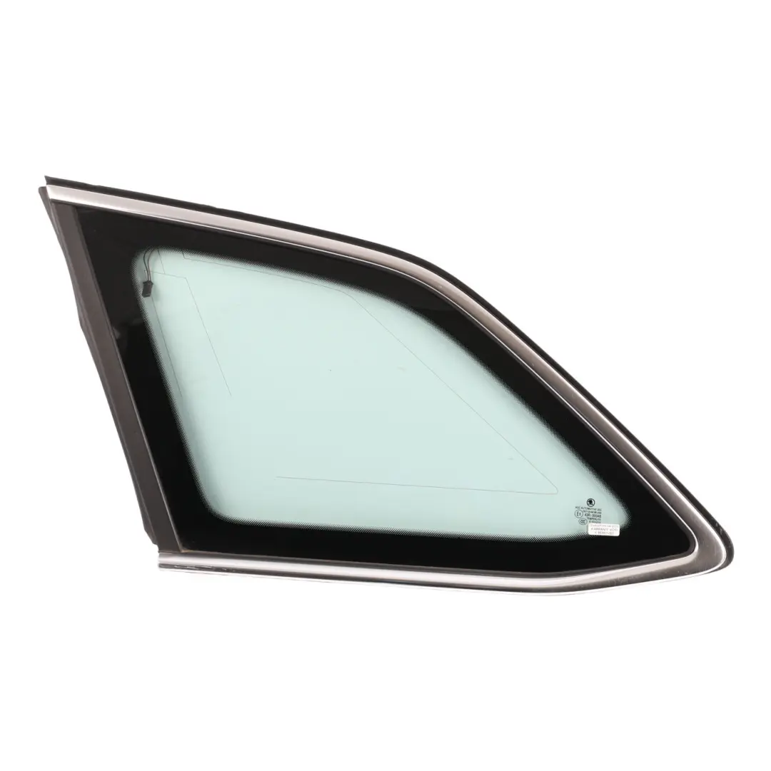 Skoda Superb 3V Side Window Fixed Glass Tinted Chrome Rear Left N/S 3V9845297 - SKU 3V9845297K - Part number 3V9845297K