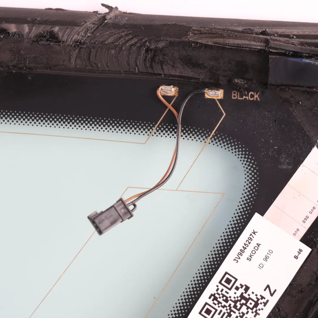 Skoda Superb 3V Side Window Fixed Glass Tinted Chrome Rear Left N/S 3V9845297 - SKU 3V9845297K - Part number 3V9845297K