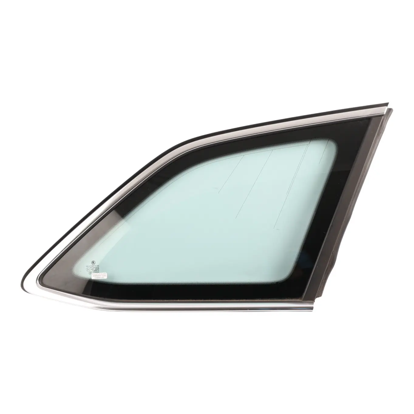 Skoda Superb 3V Side Window Fixed Glass Tinted Chrome Rear Right O/S 3V9845298