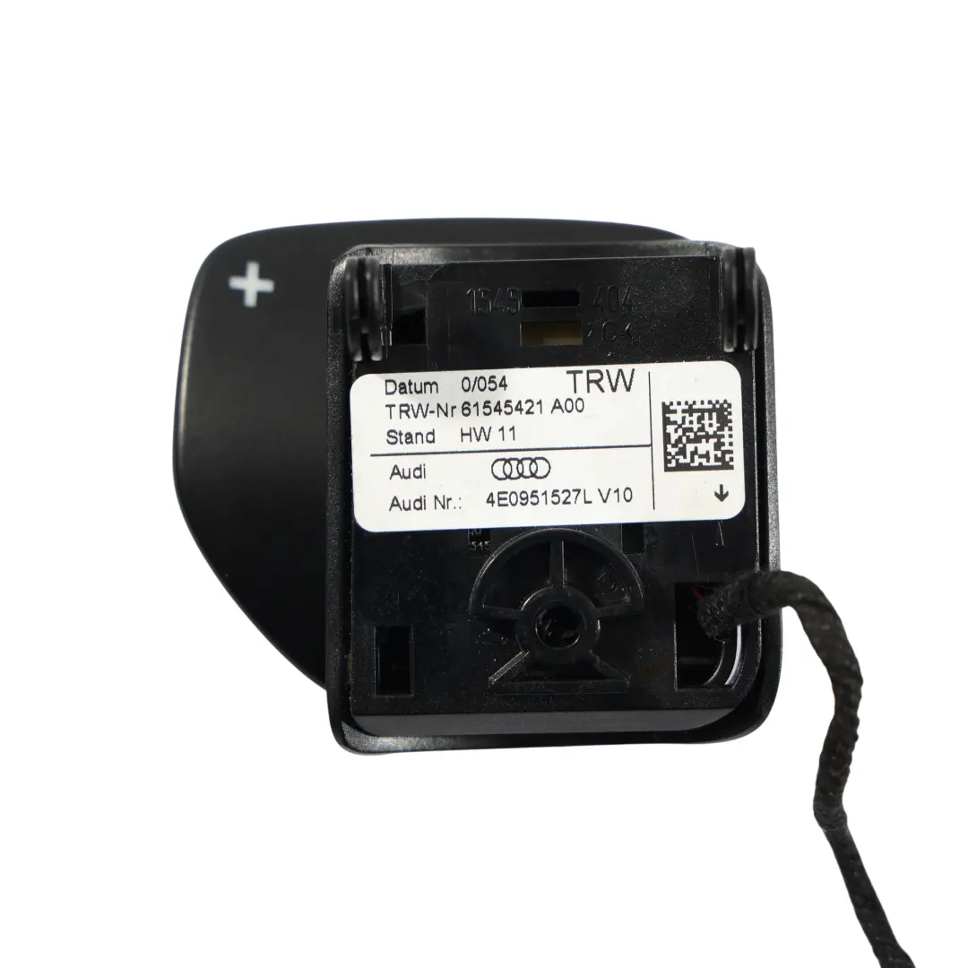 Paddle Shift Plus Derecha para Audi A5 8T Volante con número de pieza 4E0951527L Audi A5 8T Volante Paddle Shift Plus Derecha - SKU 4E0951527L - Número de pieza 4E0951527L