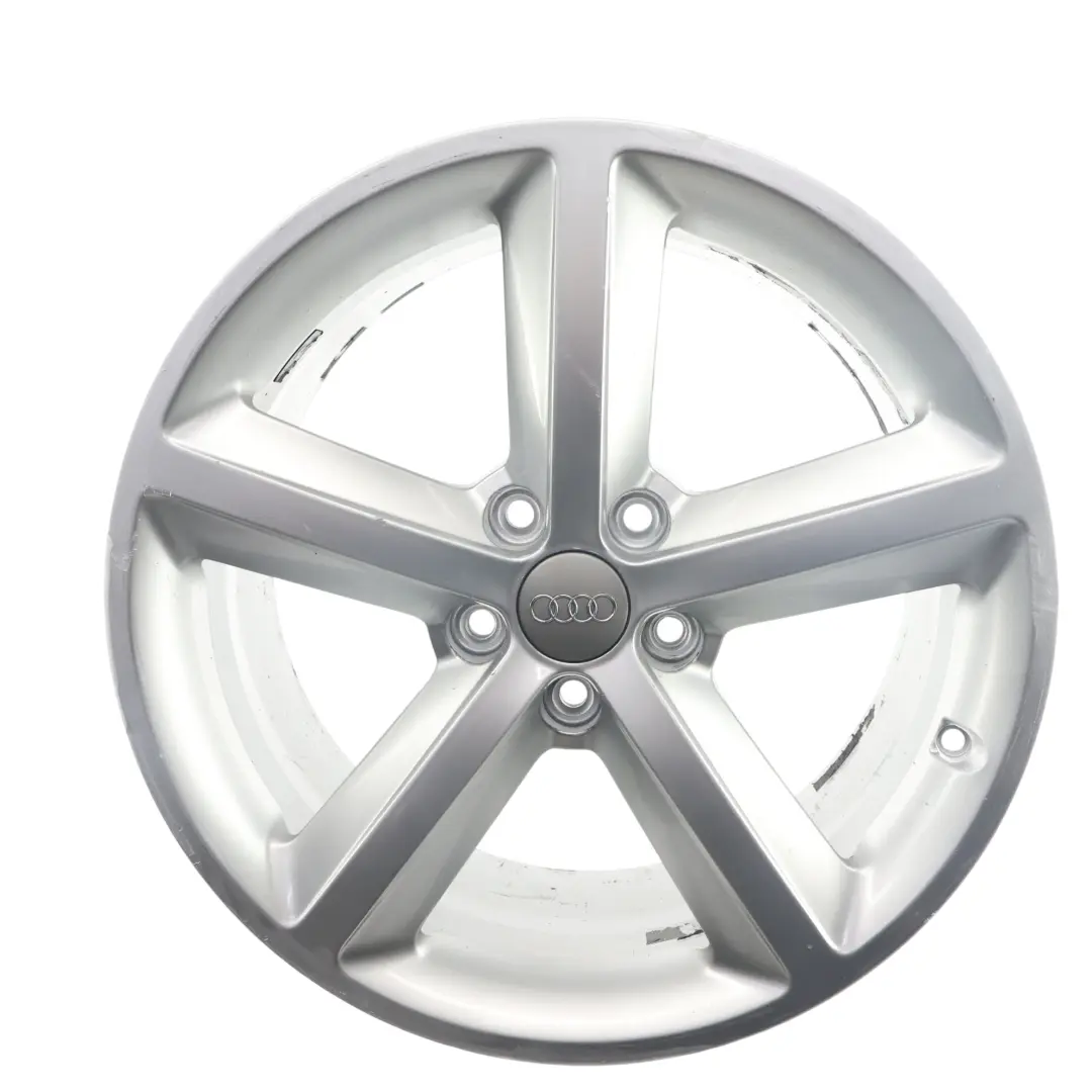 Alloy Rim Silver 18" 8J ET:43 4F0601025AK to Audi A6 C6 Wheel with Part number 4F0601025DC Audi A6 C6 Wheel Alloy Rim Silver 18" 8J ET:43 4F0601025AK - SKU 4F0601025DC-3 - Part number 4F0601025DC
