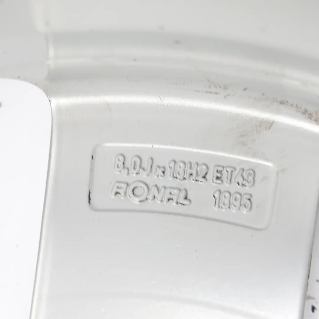 Audi A6 C6 Wheel Alloy Rim Silver 18" 8J ET:43 4F0601025AK - SKU 4F0601025DC-3 - Part number 4F0601025DC