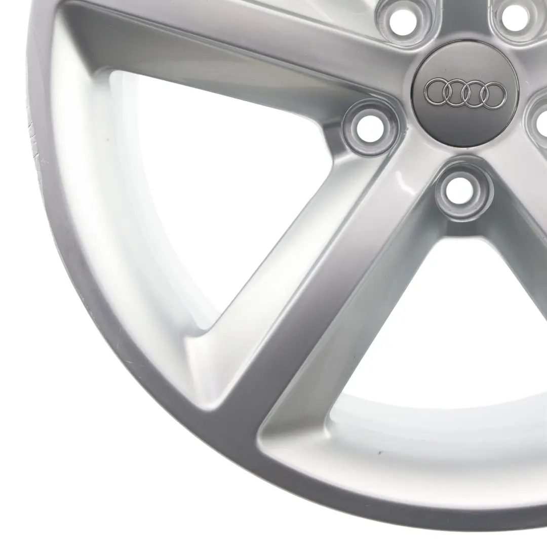 Alloy Rim Silver 18" 8J ET:43 4F0601025AK to Audi A6 C6 Wheel with Part number 4F0601025DC Audi A6 C6 Wheel Alloy Rim Silver 18" 8J ET:43 4F0601025AK - SKU 4F0601025DC-4 - Part number 4F0601025DC