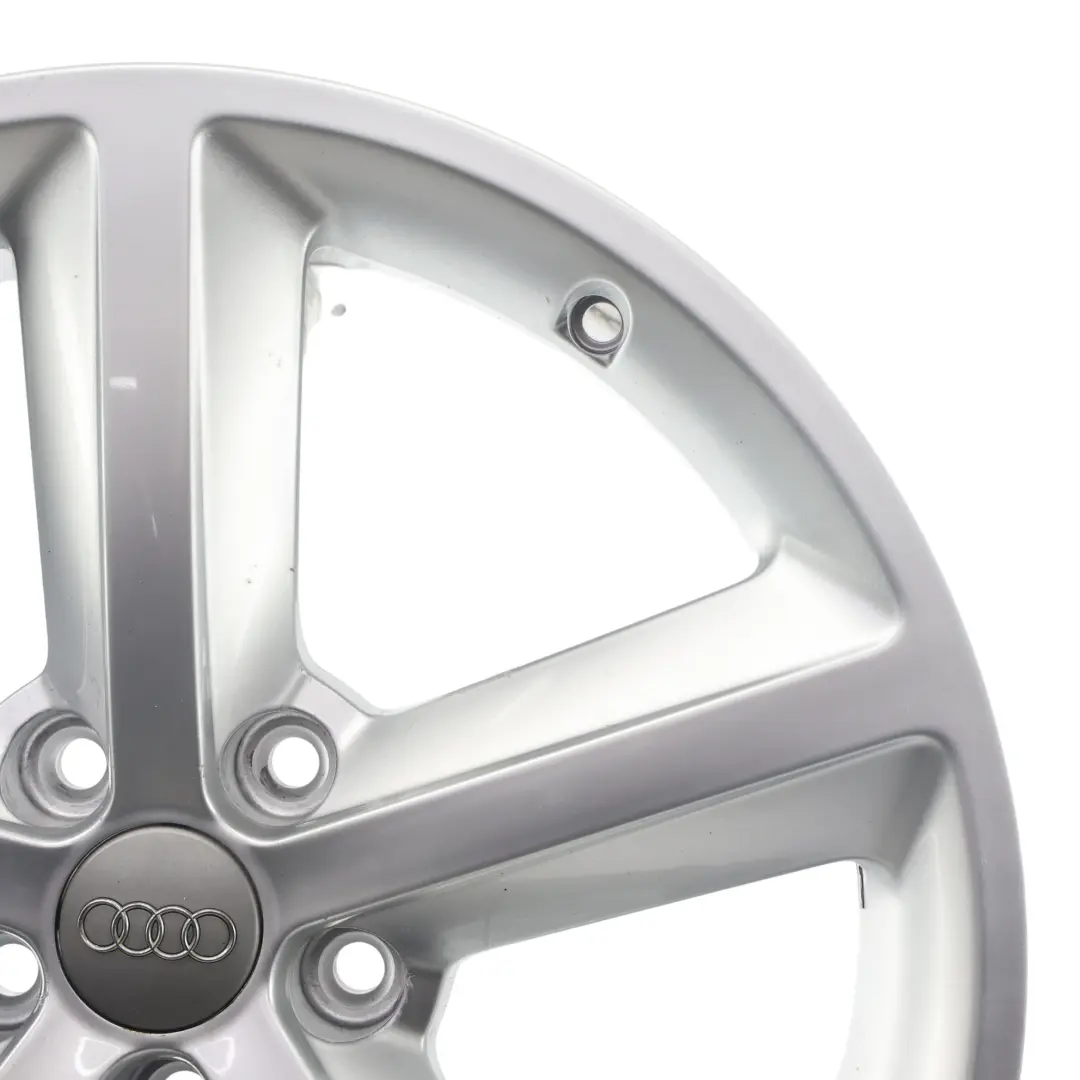 Alloy Rim Silver 18" 8J ET:43 4F0601025AK to Audi A6 C6 Wheel with Part number 4F0601025DC Audi A6 C6 Wheel Alloy Rim Silver 18" 8J ET:43 4F0601025AK - SKU 4F0601025DC-4 - Part number 4F0601025DC