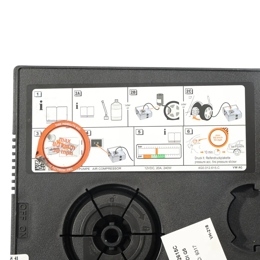 Audi Q5 FY Compresseur Air Gonfleur Pneu - SKU 4G0012615C - Numéro de pièce 4G0012615C