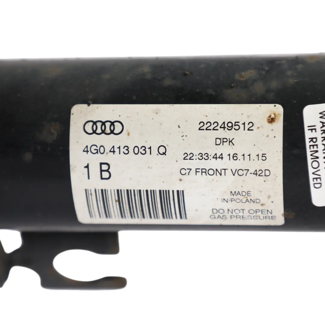 Audi A6 C7 Front Suspension Spring Strut Shock Right O/S - SKU 4G0413031Q-1 - Part number 4G0413031Q