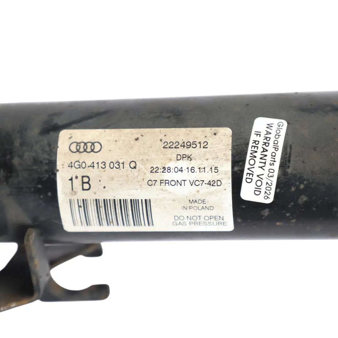 Front Suspension Spring Strut Shock Left N/S to Audi A6 C7 with Part number 4G0413031Q Audi A6 C7 Front Suspension Spring Strut Shock Left N/S - SKU 4G0413031Q - Part number 4G0413031Q