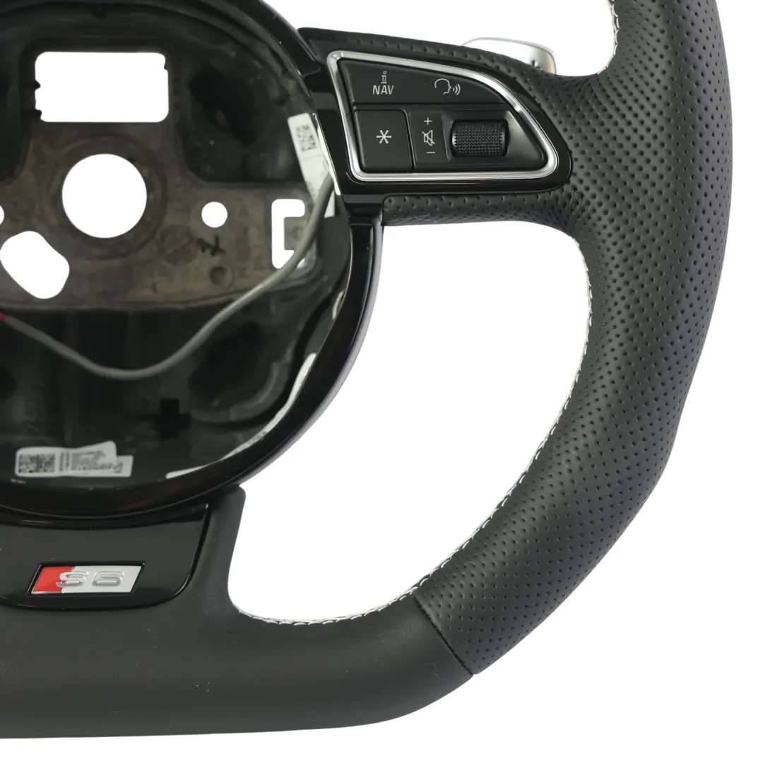 Lenkrad NEU Schwarz Leder Flach Boden Schaltwippen für Audi A6 S6 C7 mit Teilenummer 4G0419091BL Audi A6 S6 C7 Lenkrad NEU Schwarz Leder Flach Boden Schaltwippen - SKU 4G0419091BL-1 - Teilenummer 4G0419091BL