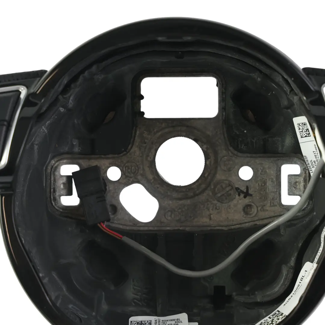 Audi A6 S6 C7 Steering Wheel NEW Black Leather Flat Bottom Paddles - SKU 4G0419091BL-1 - Part number 4G0419091BL