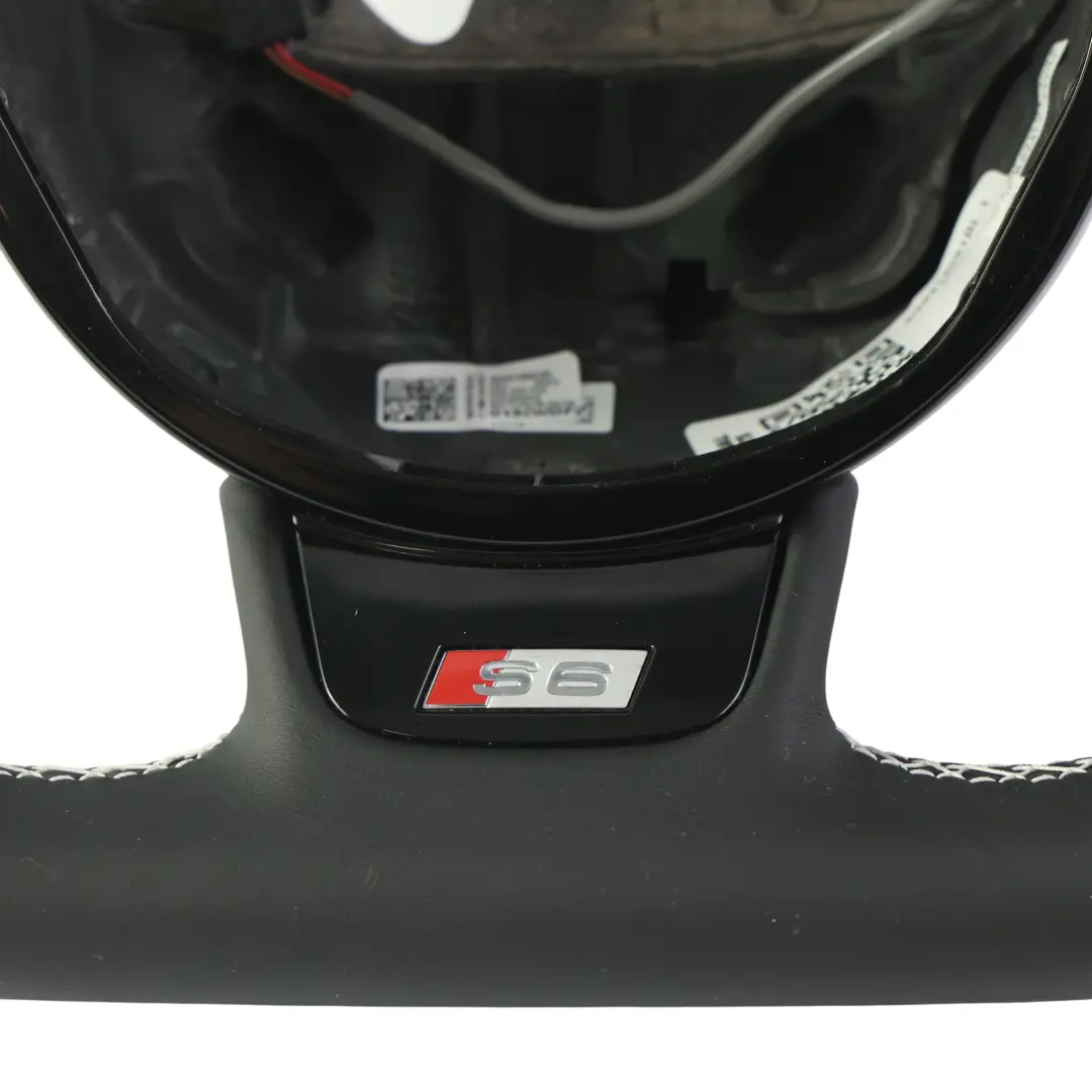 Kierownica NOWA Czarna Skóra Ścięta Łopatki do Audi A6 S6 C7 o numerze 4G0419091BL Audi A6 S6 C7 Kierownica NOWA Czarna Skóra Ścięta Łopatki - SKU 4G0419091BL-1 - Numer Części 4G0419091BL
