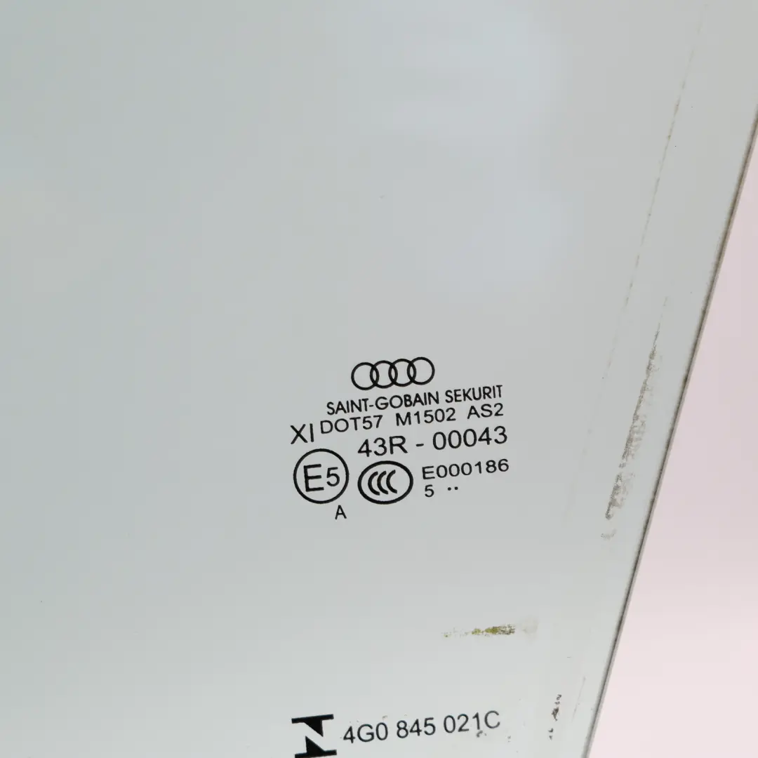 Door Window Glass Glazing Side Front Left N/S AS2 to Audi A6 C7 with Part number 4G0845021C Audi A6 C7 Door Window Glass Glazing Side Front Left N/S AS2 - SKU 4G0845021C - Part number 4G0845021C