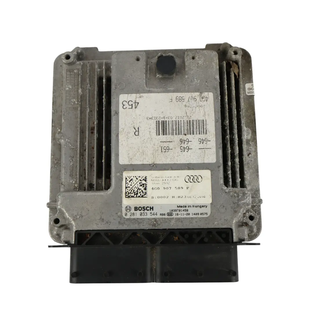 Audi A7 4G 3.0TDI CVUA 320HP Quattro Kit ECU Control Motor Automatica - SKU 4G0907589F - Número de pieza 4G0907589F