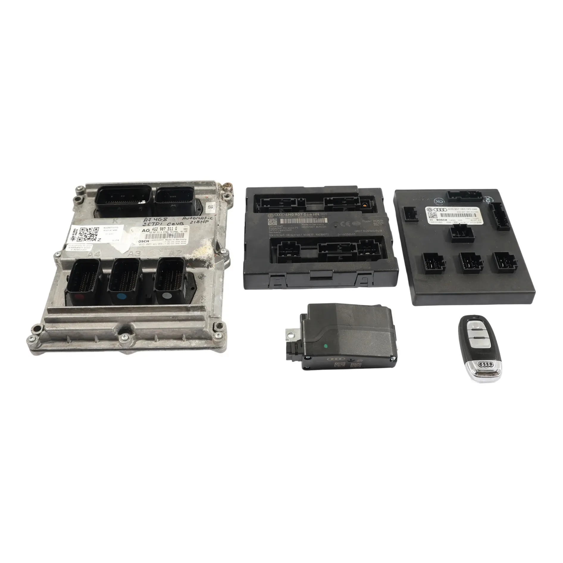 Audi A7 4G 3.0 TDI 218HP Quattro Kit ECU Contrôle Moteur 4G2907311G Automatic