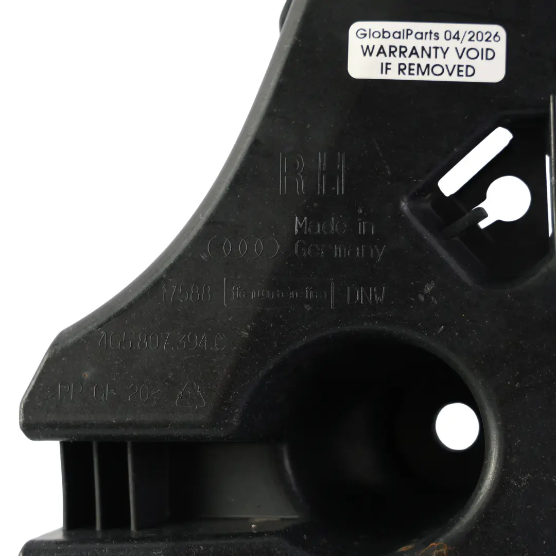 Soporte Montaje Paragolpes Trasero Derecho para Audi A6 C7 con número de pieza 4G5807394C Audi A6 C7 Soporte Montaje Paragolpes Trasero Derecho - SKU 4G5807394C - Número de pieza 4G5807394C